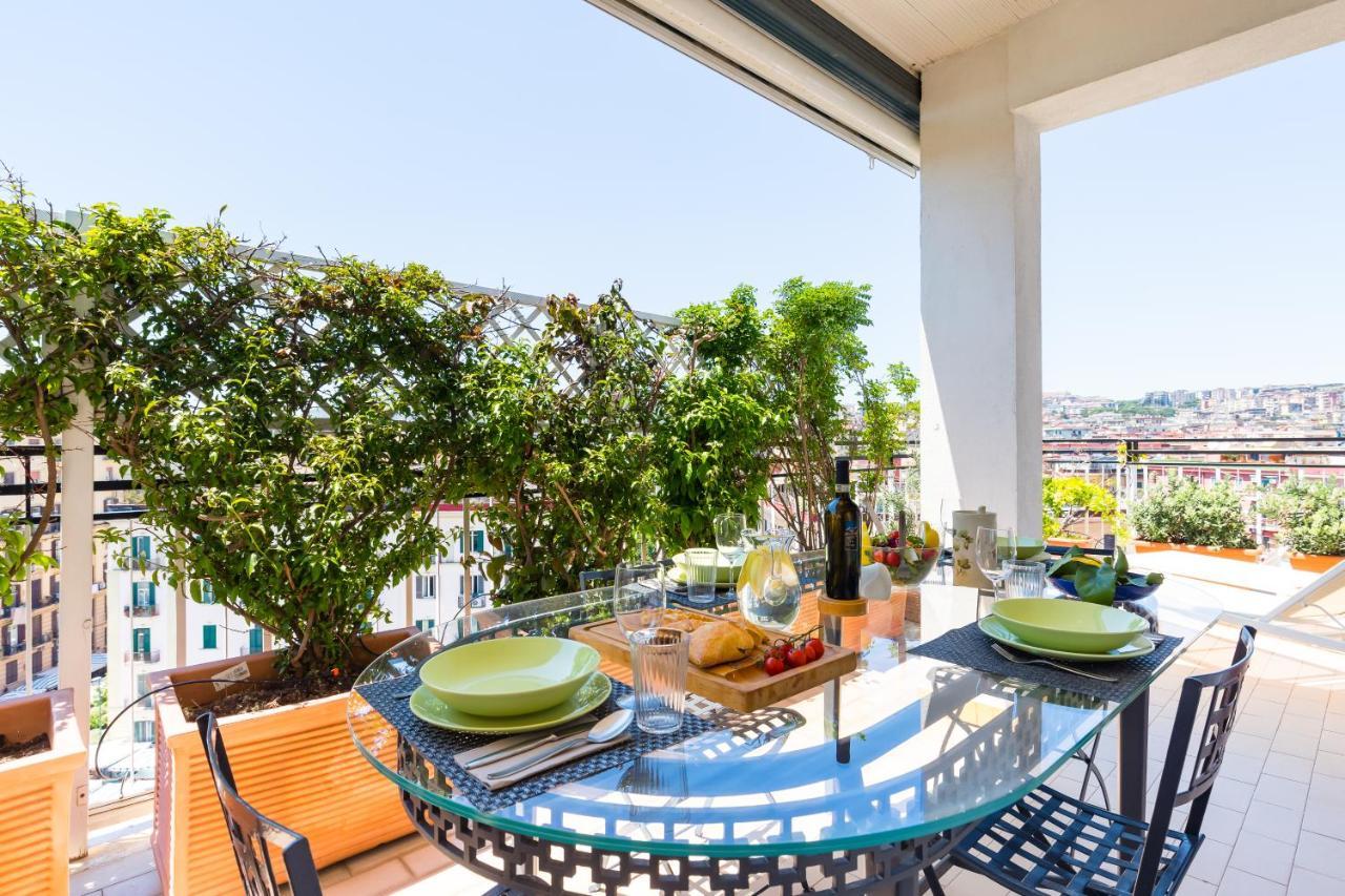 N'Attic A Vomero Penthouse Terrace By Napoliapartments المظهر الخارجي الصورة